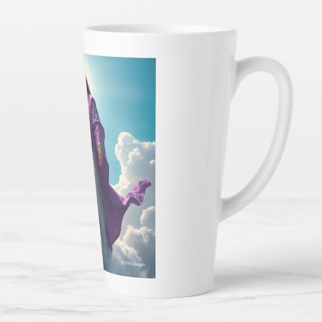 Jesus in the cloud latte mug (Right)