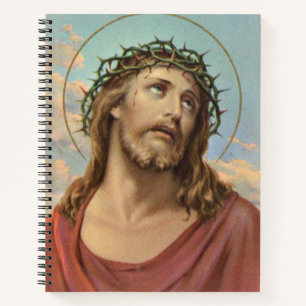 Jesus in the crown of thorns notebook