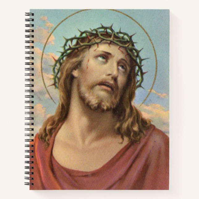Jesus in the crown of thorns notebook (Front)