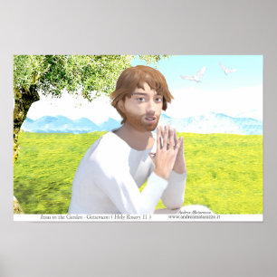 Jesus in the Garden ( Getsemani ) Poster