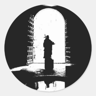 Jesus in the Light Classic Round Sticker