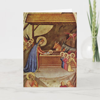 Jesus in the manger - Bernardo DÝ Holiday Card