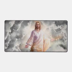 JESUS in the SKY Desk Mat
