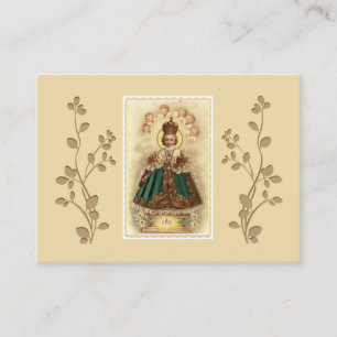 Jésus infantile de carte sainte d'anges de Prague