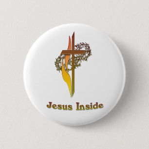 Jesus Inside 2 Inch Round Button