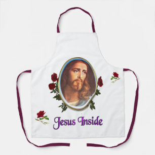 Jesus inside apron