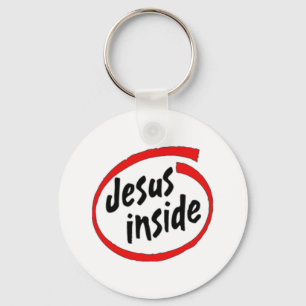 Jesus inside keychain