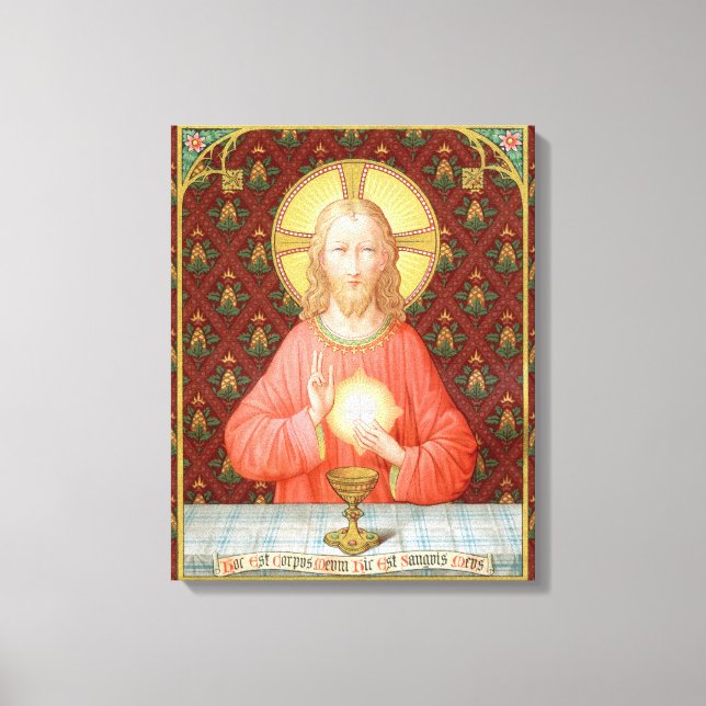 Jesus Instituting Holy Communion (SAU 045) Canvas Print (Front)