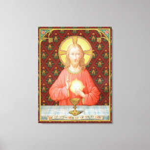 Jesus Instituting Holy Communion (SAU 045) Canvas Print