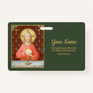 Jesus Instituting the Eucharist (SAU45; for EMHCs) Badge