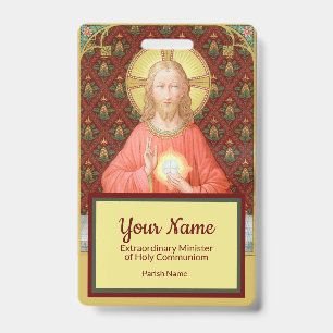 Jesus Instituting the Eucharist (SAU45; for EMHCs) Badge