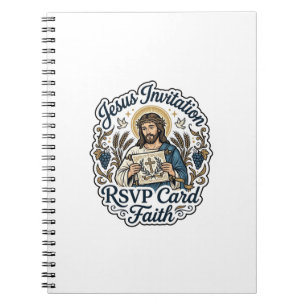 Jesus Invitation RSVP Card Faith Jesus Invitation Notebook