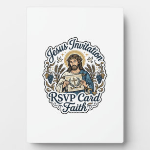 Jesus Invitation RSVP Card Faith Jesus Invitation Plaque