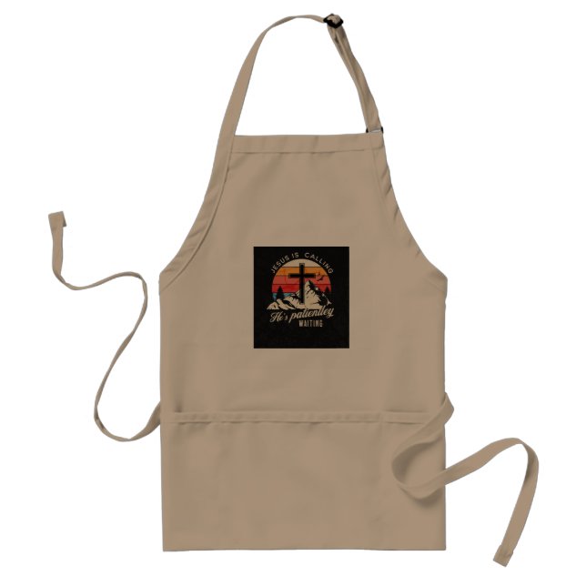 Jesus is calling adult apron (Front)