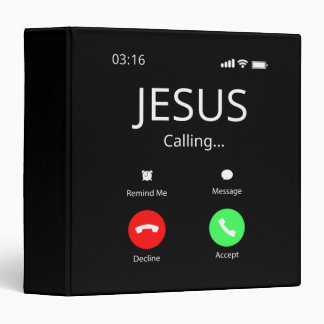 Jesus Is Calling - Christian Binder