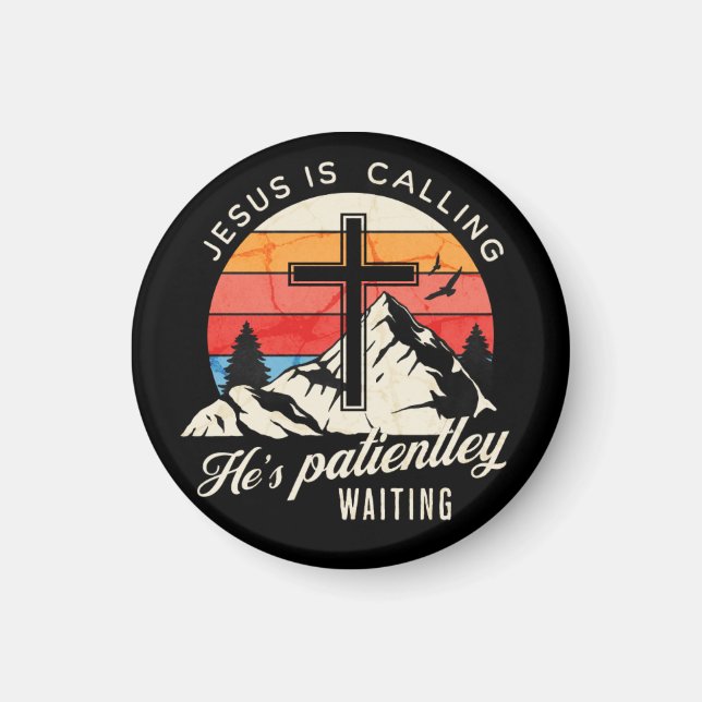 Jesus is calling magnet (Front)