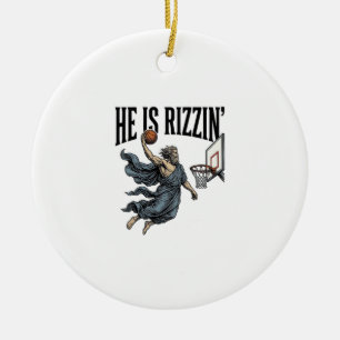 Jesus Is Calling Phone Screen Christian Vector Des Ceramic Ornament