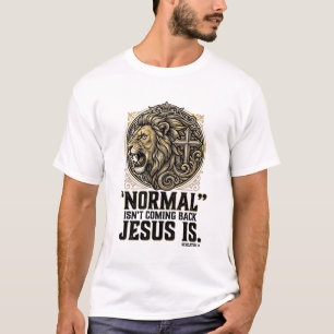 Jesus Is Coming Back Lion Cross Christian Shirt