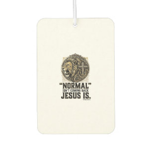 Jesus Is Coming Back Lion Cross Christian Shirt Air Freshener