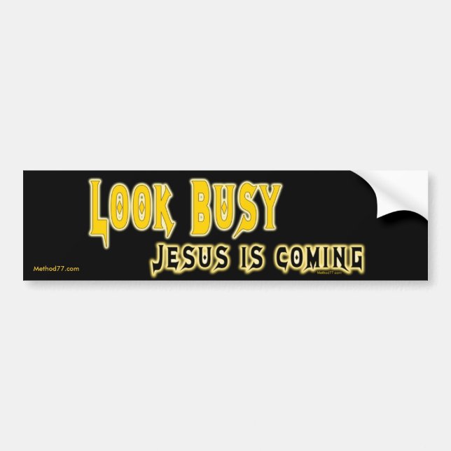 Jesus is Coming Bumper Sticker (Front)