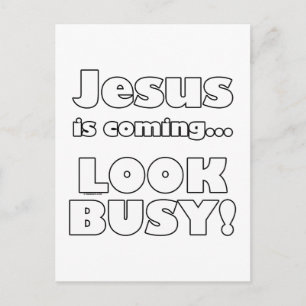 Jesus is coming... postcard