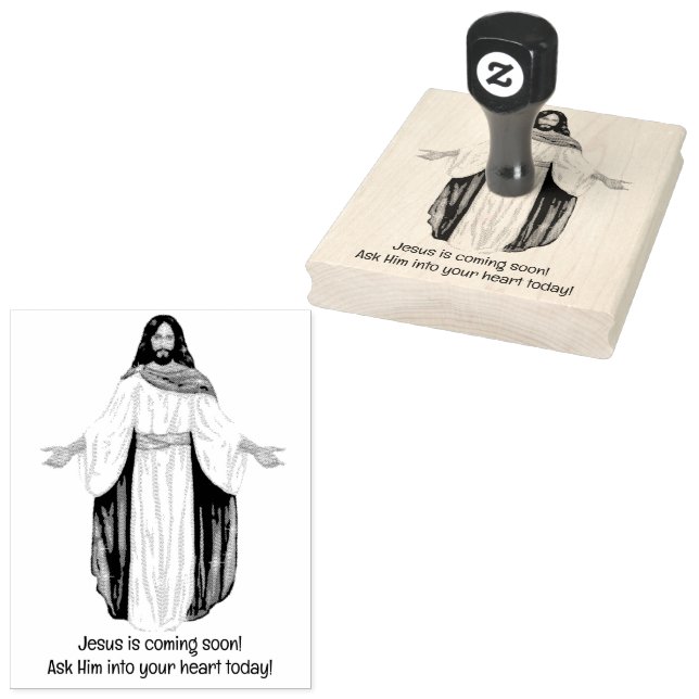 Jesus is coming! rubber stamp (Stamped)