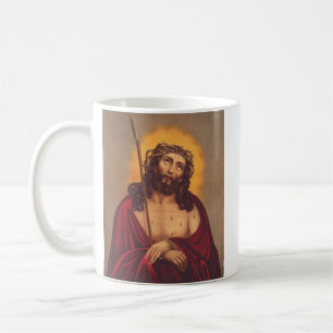Jesus is crowned with a crown of thorns coffee mug