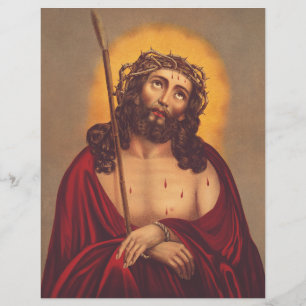 Jesus is crowned with a crown of thorns flyer