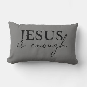 Jesus Is Enough Lumbar Pillow