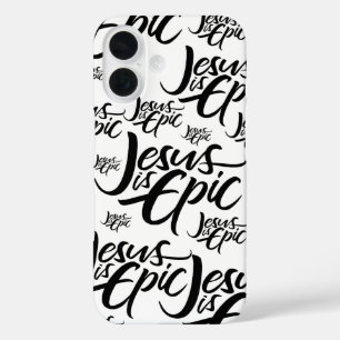 Jesus is EPIC - Lettering Christian Calligraphy    iPhone 16 Case
