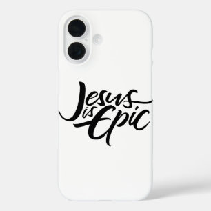 Jesus is EPIC - Lettering Christian Calligraphy iPhone 16 Case