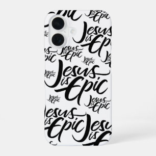 Jesus is EPIC - Lettering Christian Calligraphy iPhone 16 Case