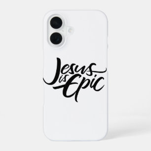 Jesus is EPIC - Lettering Christian Calligraphy iPhone 16 Case