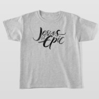 Jesus is Epic Lettering Religious Christian Kids