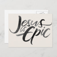Jesus is Epic Religious Lettering Christian Christ