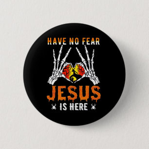 Jesus Is Heart Skeleton Hand 2 Inch Round Button