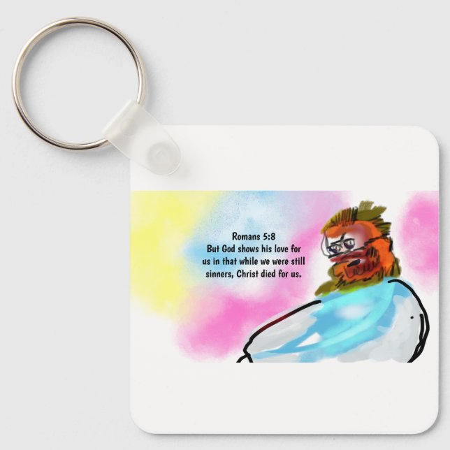 Jesus is here  keychain (Front)
