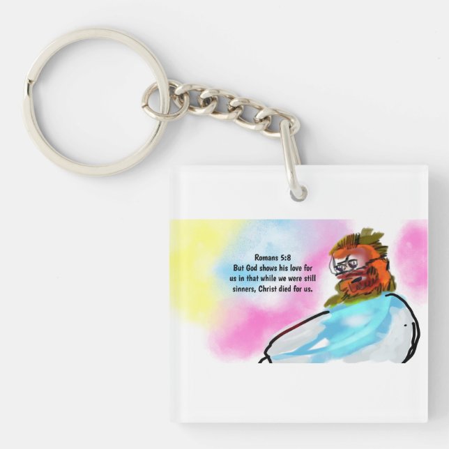 Jesus is here  keychain (Front)