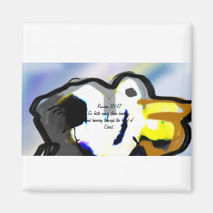 Jesus is here magnet