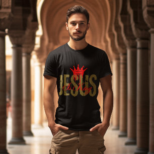 Jesus is King Christian Bible Spiritual For Men T-Shirt