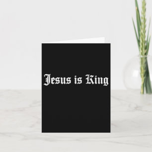 Jesus Is King Christian Streetwear  Card