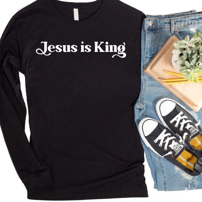 Jesus Is King Long Sleeved T-Shirt (Creator Uploaded)
