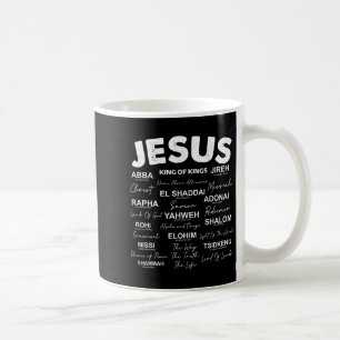 Jesus Is King Names Of God Hebrew Jesus Christian Coffee Mug