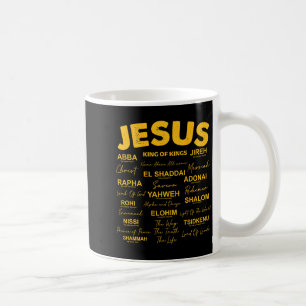 Jesus Is King Names Of God Hebrew Jesus Christian  Coffee Mug