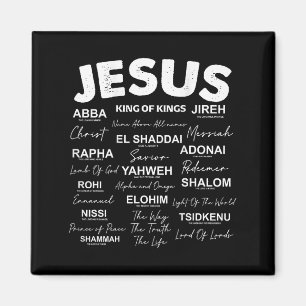 Jesus Is King Names Of God Hebrew Jesus Christian  Magnet