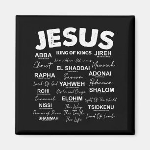 Jesus Is King Names Of God Hebrew Jesus Christian  Magnet
