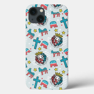 Jesus is King - Seamless Pattern Print iPhone 13 Case