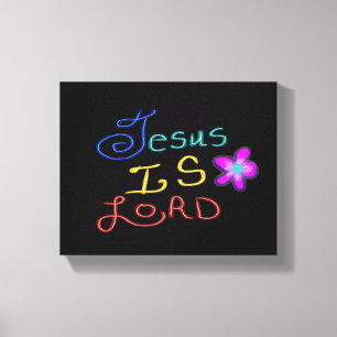 Jesus is LORD Christian Canvas Print