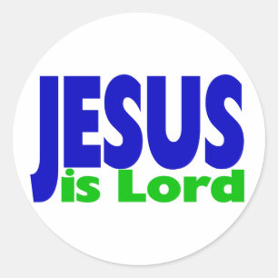 Jesus is Lord Classic Round Sticker