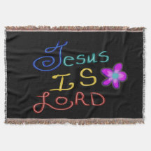Jesus is LORD Colourful Script Black